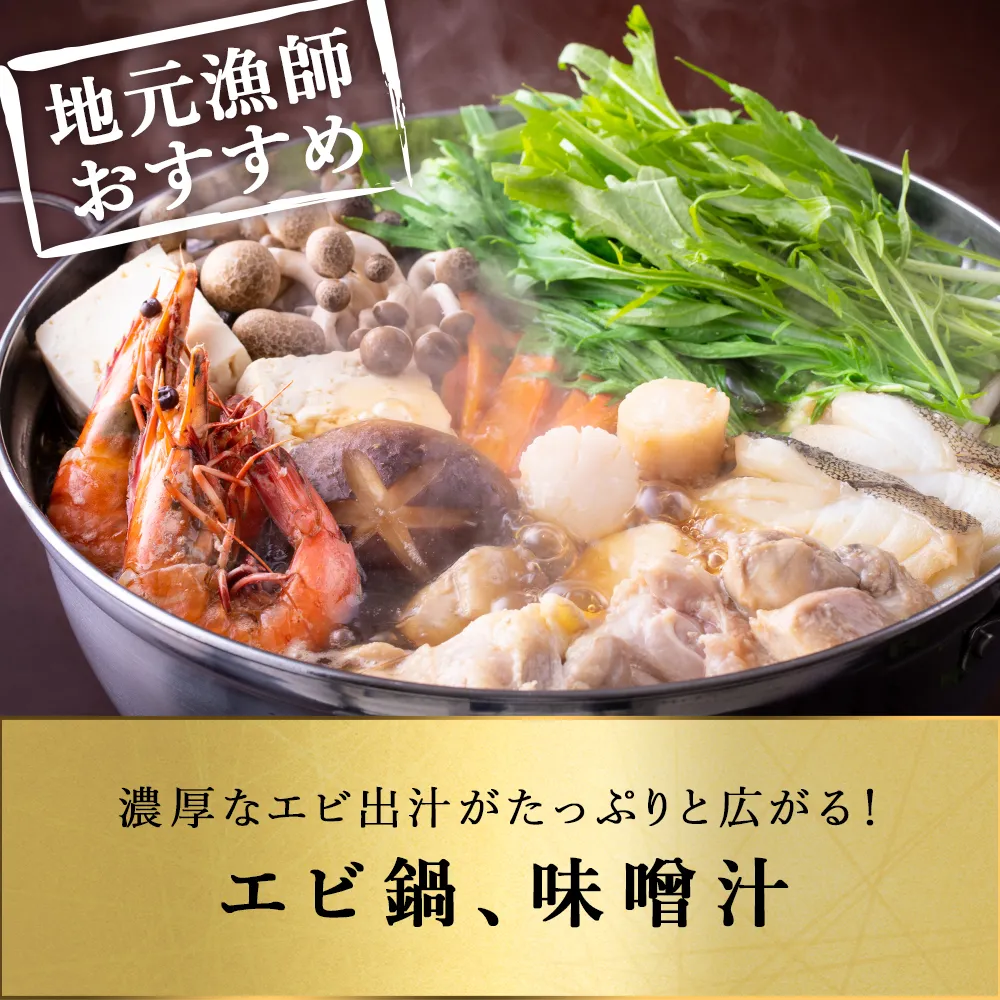 北海道 知床・羅臼産 ガサエビ 500g 栄養豊富な海で育ったエビは